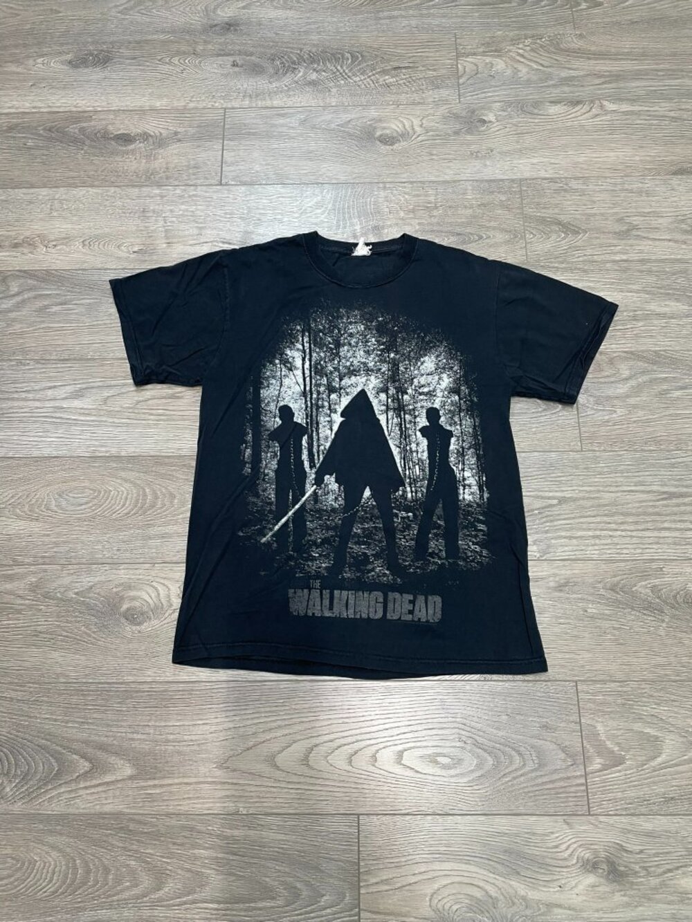 Vintage The Walking Dead Michonne Graphic T-Shirt Black Horror TV Show Promo Tee